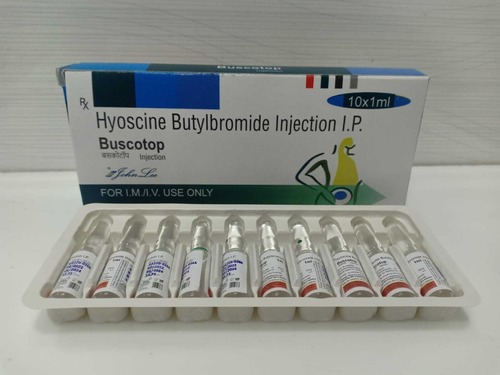 Hyoscine Butylbromide Injection - 1000 Pieces | General Medicine for Acute Spasm Relief, Diagnostic Procedure Support