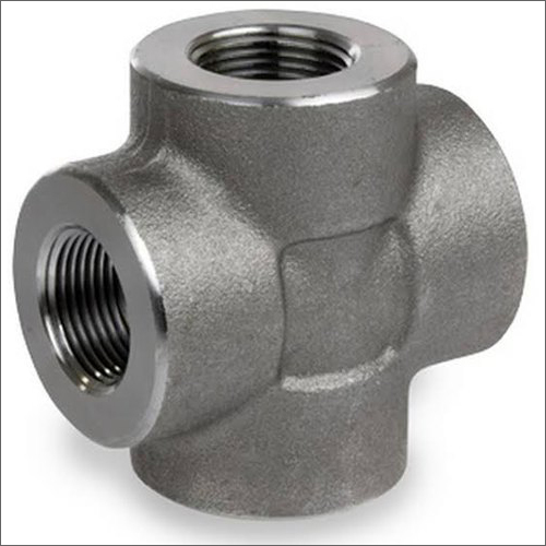 Carbon Steel Cross Tee - Durable Gray Pipe Fitting | Shock Resistant for Piping and Fire Sprinkler Systems