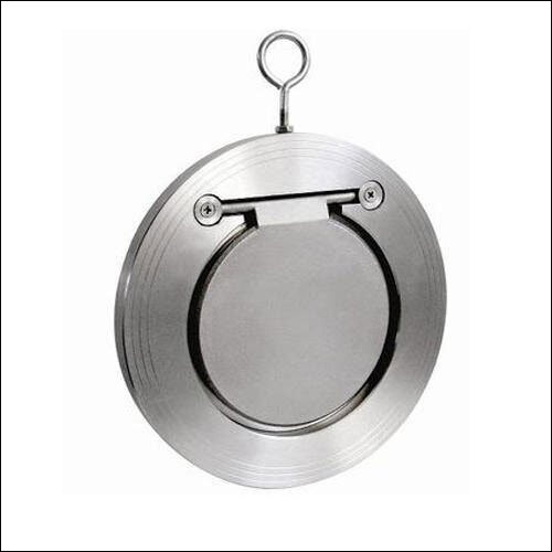 Wafer Check Valve - Medium Pressure, Manual Operation | Silver, Designed for Industrial Water Applications