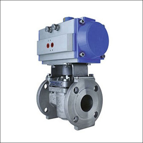 Pneumatic Plug Valve - High Pressure PSI, Gray - Industrial Water Application, Pneumatic Power