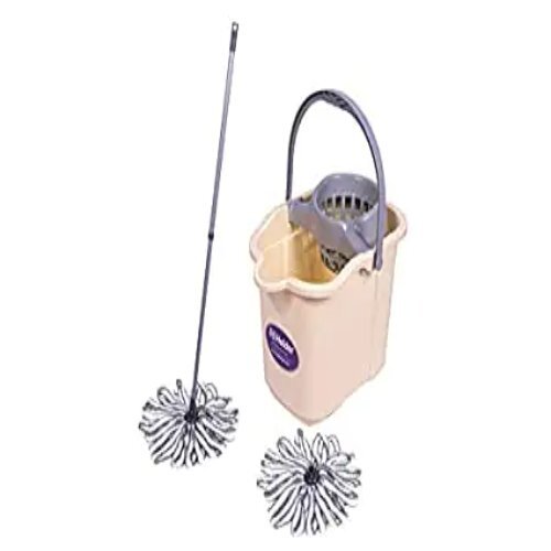 रिंगर सेट के साथ प्लास्टिक हेल्डर मॉप और बकेट