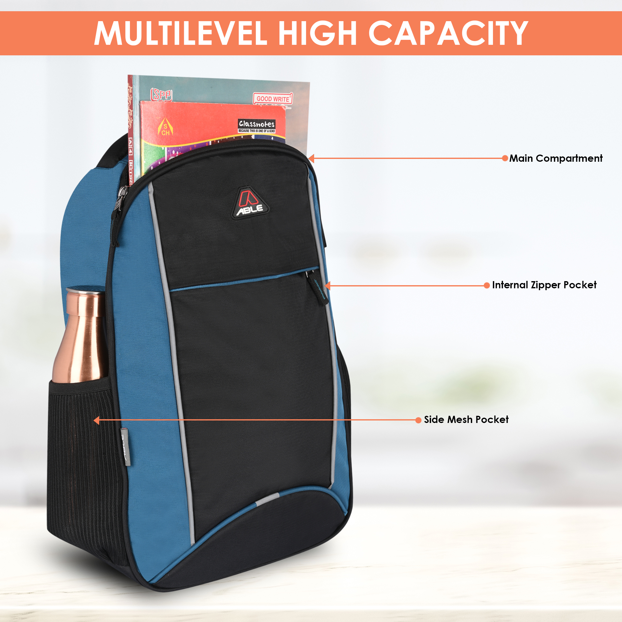 Able Nexo Bagpack - Color: All Color Available