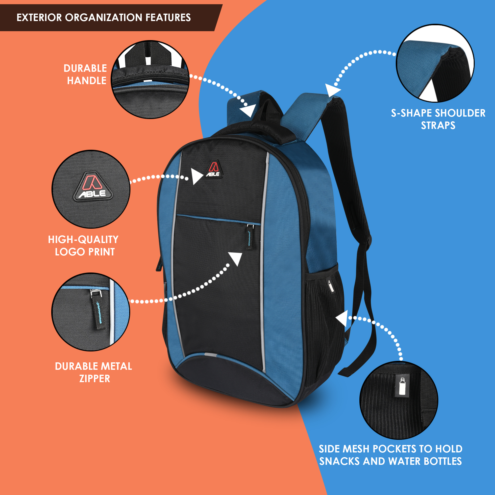 Able Nexo Bagpack - Color: All Color Available