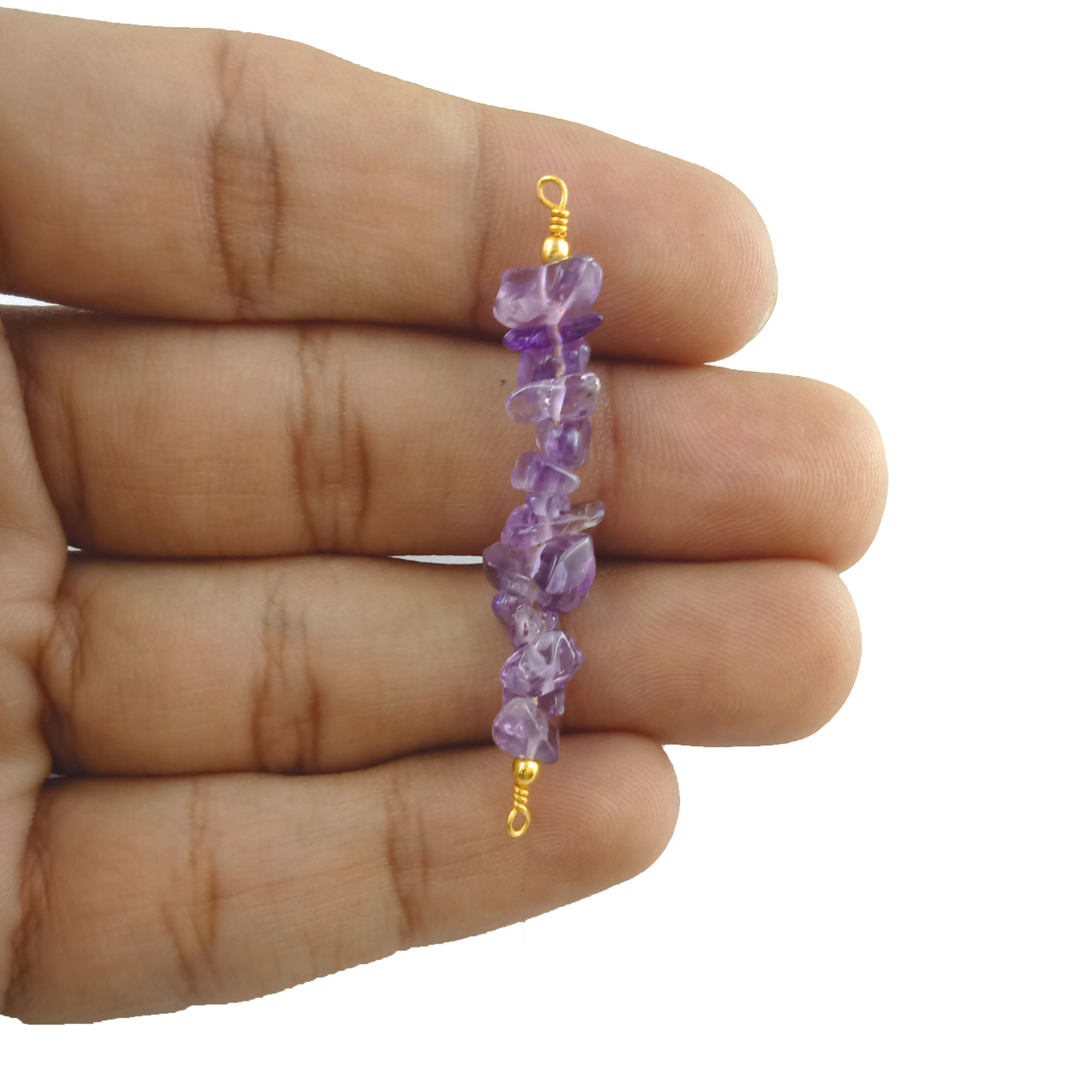 Semi Precious Gemstone Chips Bar Connector Gemstone Bar Connector Charms Semi Precious