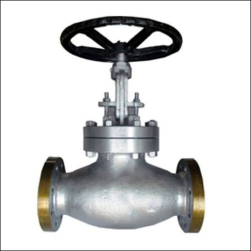 Globe Valve - Manual Operation, Medium Pressure, Silver Finish | Ideal for Water Applications in Industrial Settings