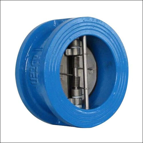 Dual Plate Check Valve - Medium Pressure, Blue Finish | Manual Operation for Industrial Water Applications