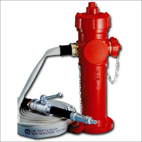 Red Fire Safety Hydrant System