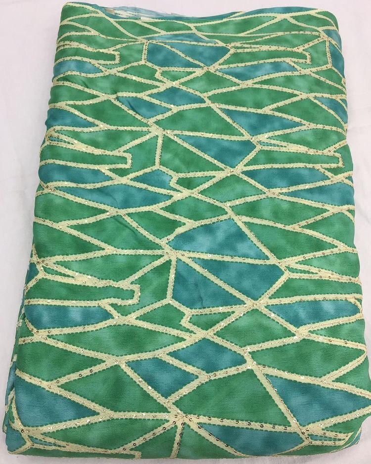 Position Chinon Print - Polyester Fabric Colorfast And Soft Texture | Smooth Washable Breathable For Elegant Designer Suits Saris And Stylish Outfits