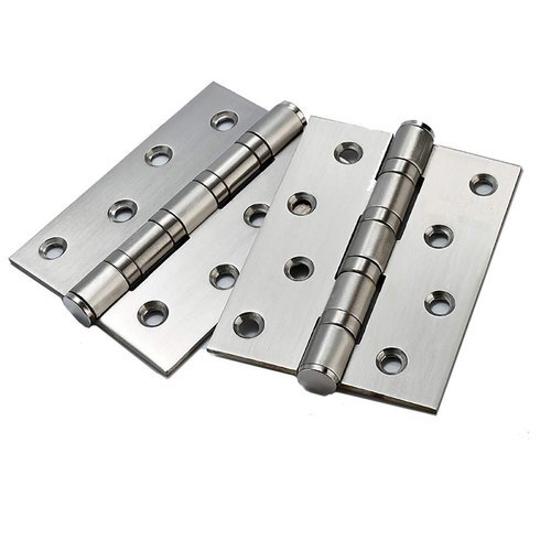 Ss Butt Hinge - Stainless Steel, 5 Inches Size , Brushed Finish, Grade 202, Silver Color