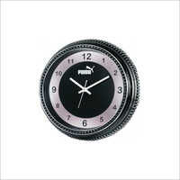 Plastic Round Black Wall Clock