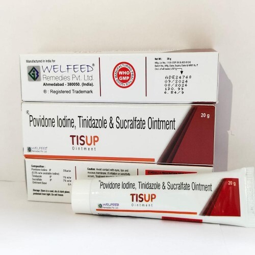 20g सुक्रालफेट टिनिडाज़ोल और पोविडोन आयोडीन मरहम आवेदन: व्यक्तिगत देखभाल