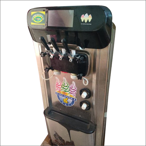 Softy Ice Cream Machine - 100 Cones/Hour Output, 10 Litres Tank Capacity, 3 Flavor Valves | 220V, Warranty Included