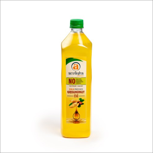 Natural Cold Pressed Groundnut Oil - Cold Pressed Extraction, 100% Natural | Low Saturated Fat, Ideal For Cooking And Medicine Production, Impurity-free Packaging