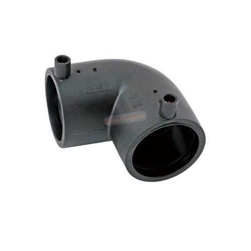 Electrofusion 90 Degree Elbow - 63mm Diameter, Black Color | Welded Connection, Ideal for Plumbing Applications