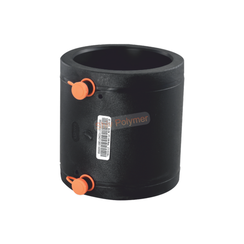 Electrofusion Coupler - Hdpe, 40 Mm To 350 Mm Diameter, Black Round Fitting | Pe100 Material, Welded Application