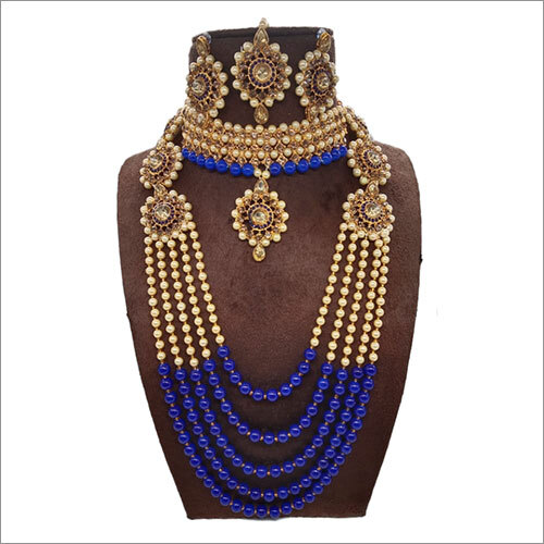 Twinkling Glittering White Women Blue Jewellery Set - High-Quality Stones, Golden and Blue Colors | Sophisticated and Stylish for Every Occasion