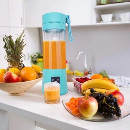 Portable Usb Electric Juicer - 380ml Capacity, 304 Stainless Steel Blades | Rechargeable Juicer Cup With Ergonomic Design, Self-cleaning Function, Ideal For Smoothies And Protein Shakes