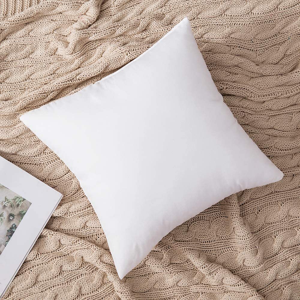 Sofa Cushions Fillers - Cotton Material, Customizable Sizes, Ivory White Color | Square Shape, Polyester Filling, Versatile Use For Back Support