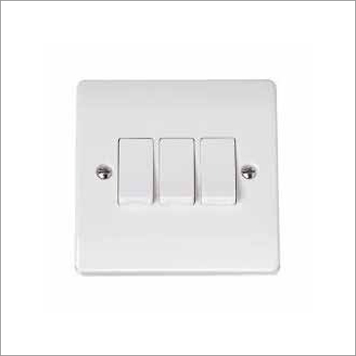 Electric Switch - Premium Quality Raw Material, White Color | 1-Year Warranty for Home Lighting Applications