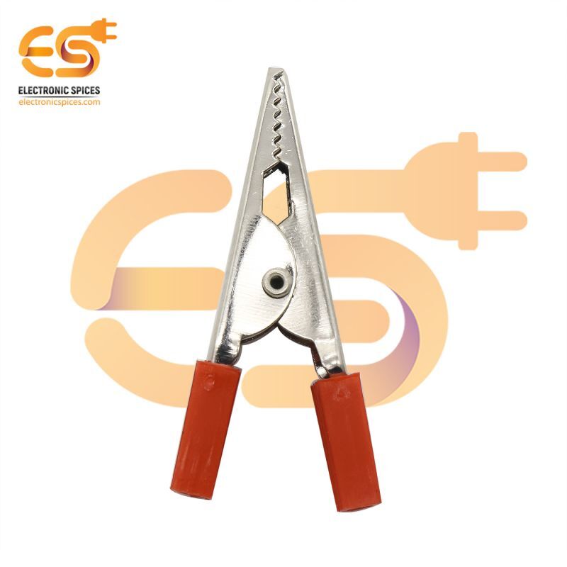 50mm Crocodile Alligator Clip - Steel/copper, Pack Of 5 Pair | Spring-loaded, Serrated Edges, Strong Connection, Versatile For Electrical Testing