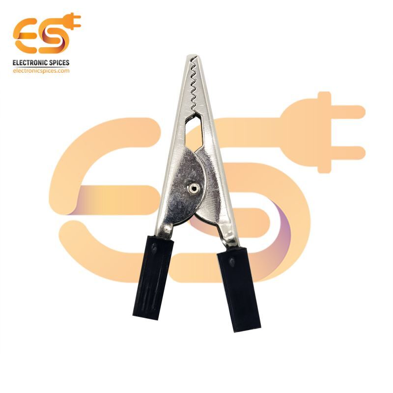 50mm Crocodile Alligator Clip - Steel/copper, Pack Of 5 Pair | Spring-loaded, Serrated Edges, Strong Connection, Versatile For Electrical Testing