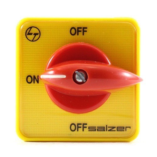 Yellow Salzer 16 Ampere Rotary Switch