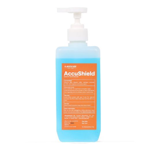 Accushield Hand Sanitizer 500ml (Ea) (Push Pump) - Accurex Biomedical Age Group: Adults