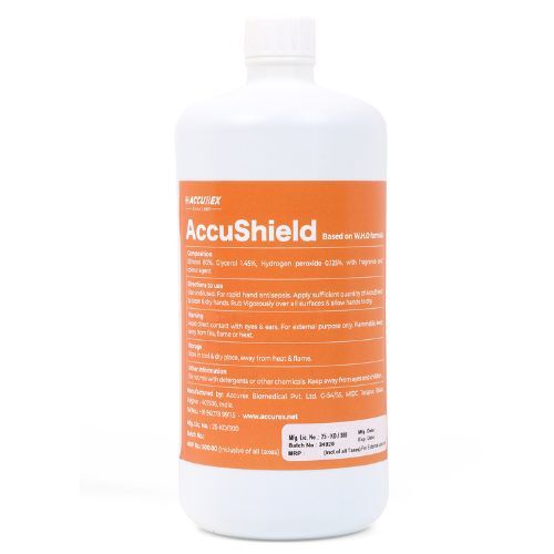 Accushield Hand Sanitizer 1000ml Refill (Ea) - Accurex Biomedical Age Group: Adults
