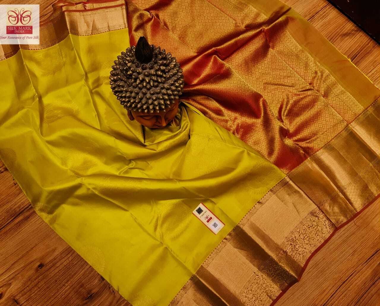Yellow Traditional Wear Light Weight Saree