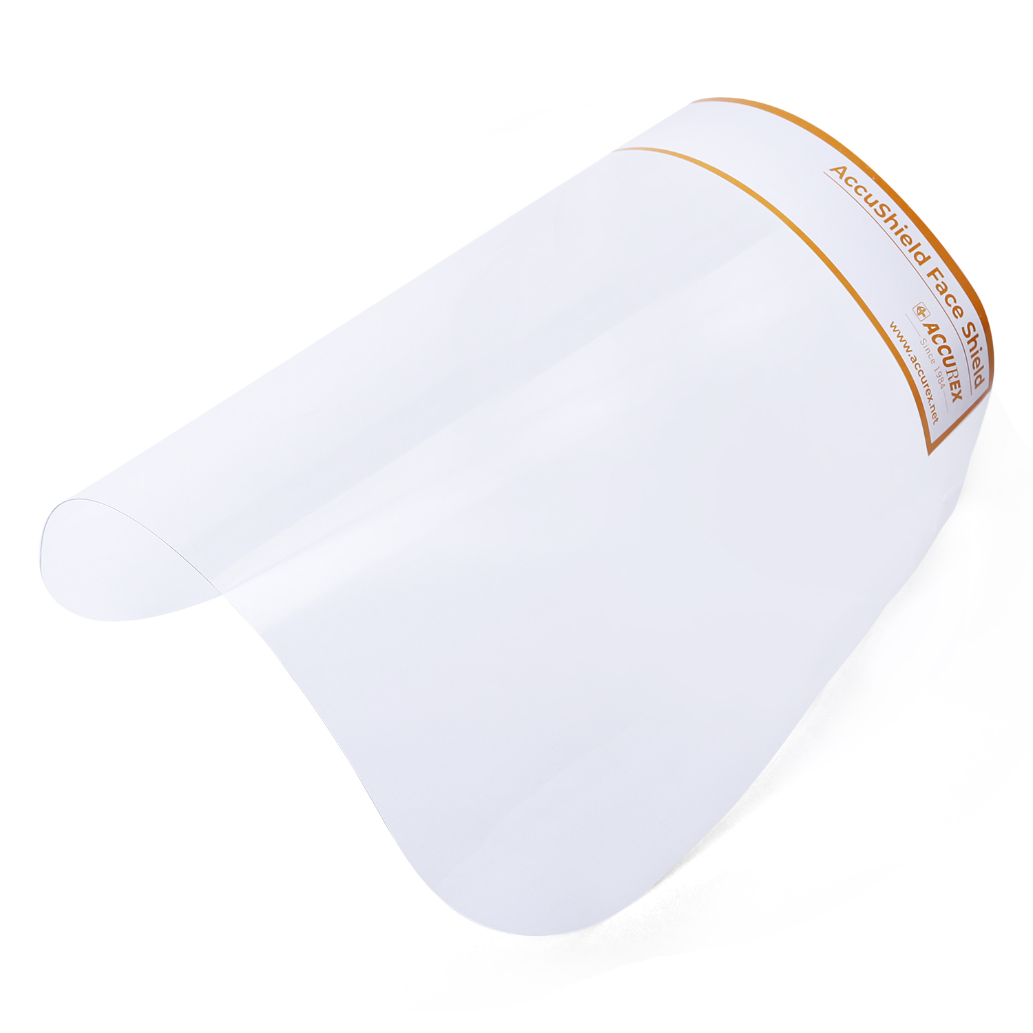 Accushield Face Shield - Plastic 33x2x22.5 Cm | Anti-fog, Anti-static Protection, Comfortable Elastic Headband, Crystal Clear Vision, Adjustable Fit