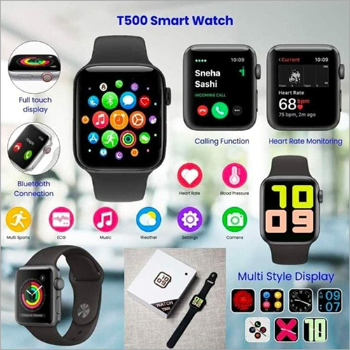 Black T500 Model Smart Watch