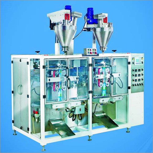 Semi-Automatic Twin Head Collar Type Servo Auger Filler Machine