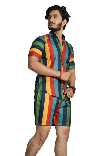 Men's Half Sleeve Shirt - Magic Cotton Fabric with Digital Print | Washable, Printed Pattern, Elastic Features, Available in 15 Colors