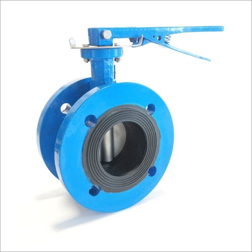 Cast Iron Butterfly Valve - 50mm, Blue and Black | High Pressure 16 Bar, Pneumatic Operated, Industrial Use for Air, Water, and Gas Flow
