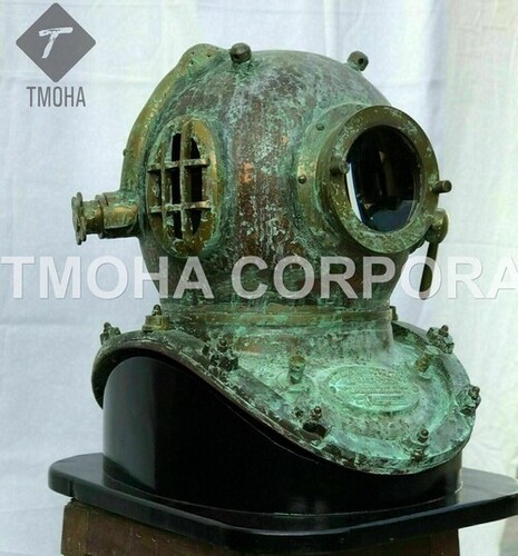 डेकोरेटिव एंटीक यूएस नेवी डीप सी मरीन स्का स्कूबा रिप्रोडक्शन डाइविंग हेलमेट डाइवर्स हेलमेट मार्क Iv Dh0229