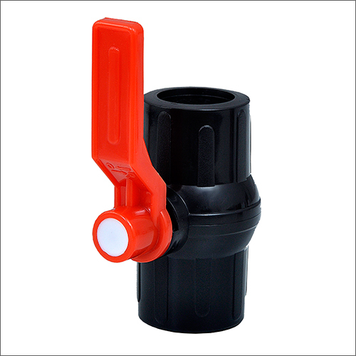 Polished Long Handle Pp Black Ball Valve