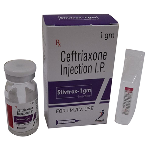 Liquid 1 Gm Ceftriaxone Injection Ip