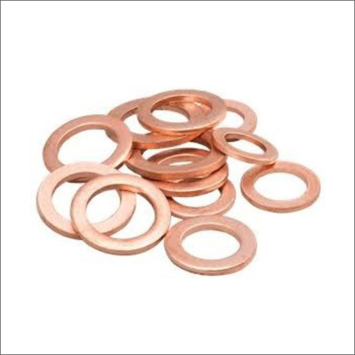 Copper Round Washers - Copper Material, Circle Shape, Brass Color, Pack Of 100 Pcs | Corrosion-resistant, Durable, Excellent Electrical Conductivity