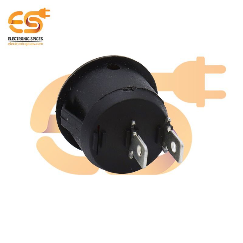 Kcd1 T125 6a 250v Ac Red Color 2 Pin Spst Small Round Plastic Rocker Switch