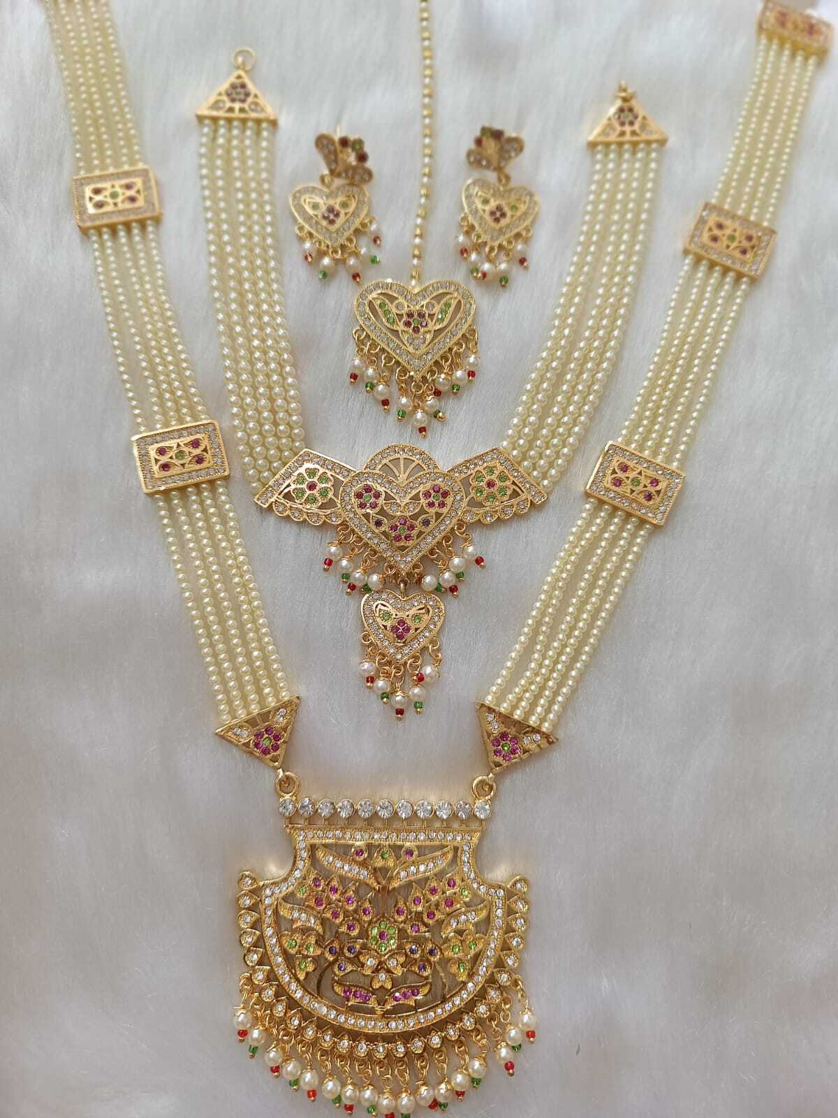 Rajwadi Pearl Long Necklace