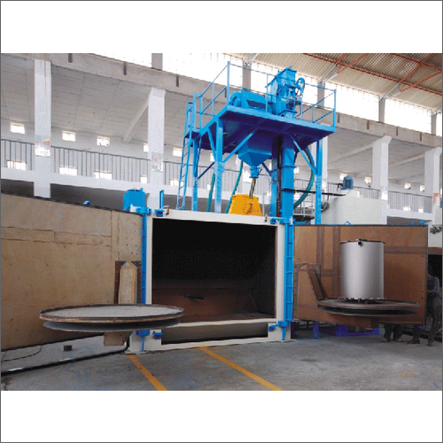 Blue Table Type Shot Blast Machine