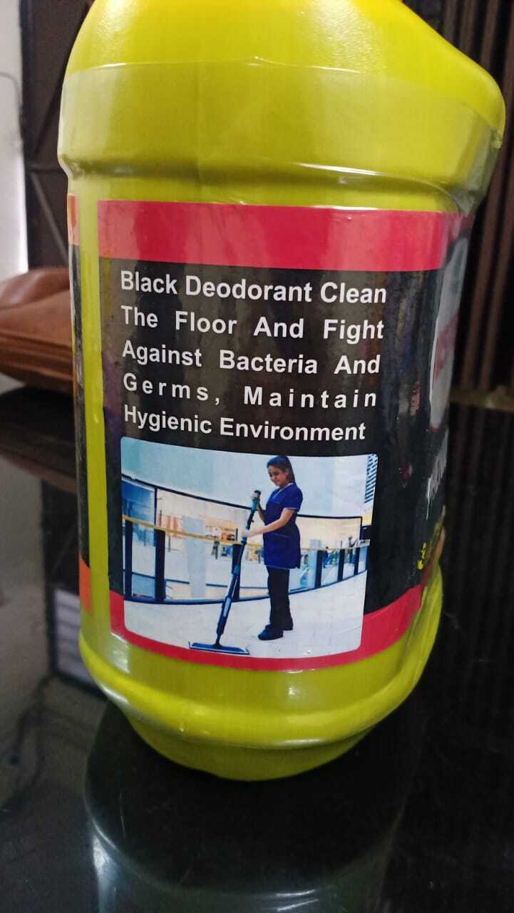 Black Pheniol - Plastic, 5 Liters, Yellow - Powerful Cleaning, Disinfectant, Germ Protection, Odor Removal, Safe For Surfaces