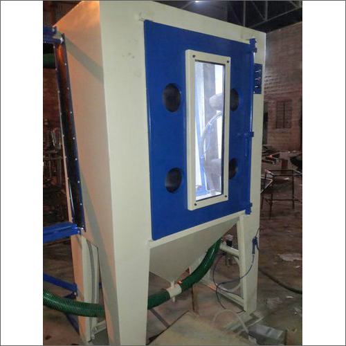 Glass Sand Blasting Machine - Color: White Blue