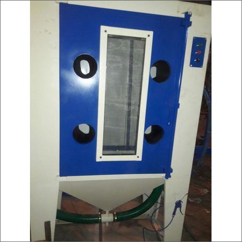 Glass Sand Blasting Machine - Color: White Blue