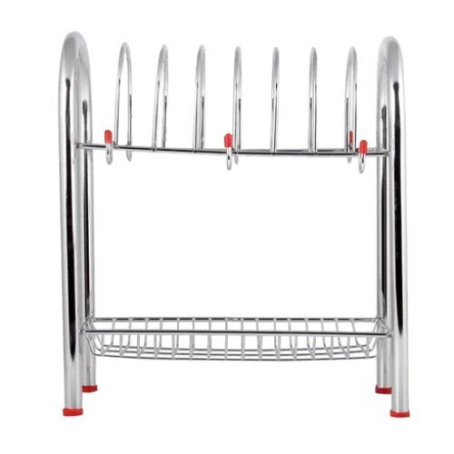 Stainless Steel 2 Layer Plate And Bowl Stand