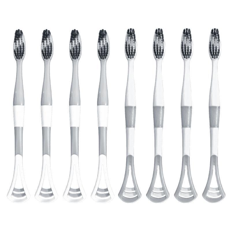 2-in-1 Tooth Brush With Tongue Scraper