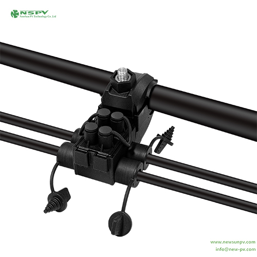 Black Insulation Piercing Connector Nspv Ipc Connector Cable Piercing Connector For Ab Cable