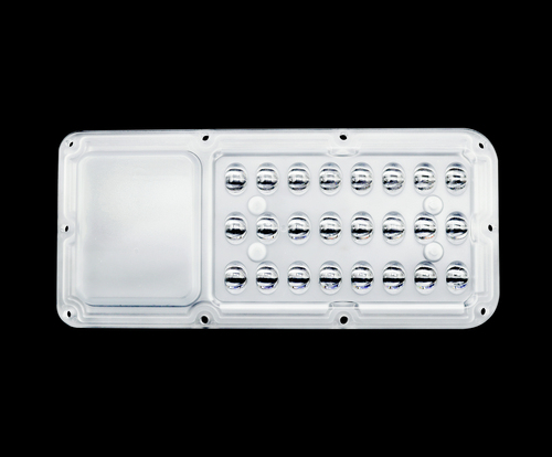 Street Light Lens 24X1 - Optical Grade PC, 188.6x85.4x15.4 mm, Clear Color | High-Efficiency Lens for Street Light & Roadway Lighting, 89-90% Transmittance