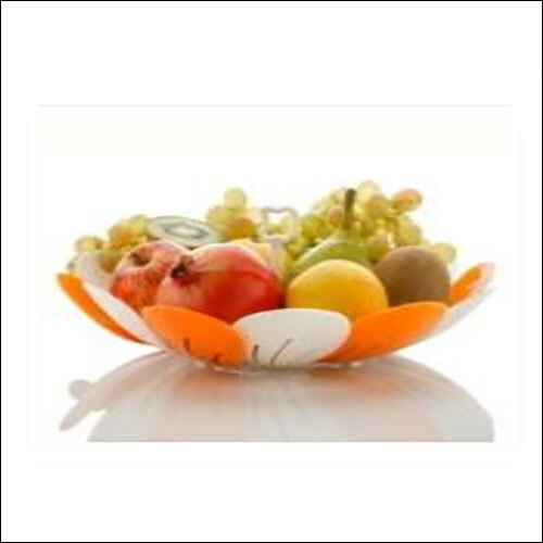 Orange And White Folding Fruit Basket