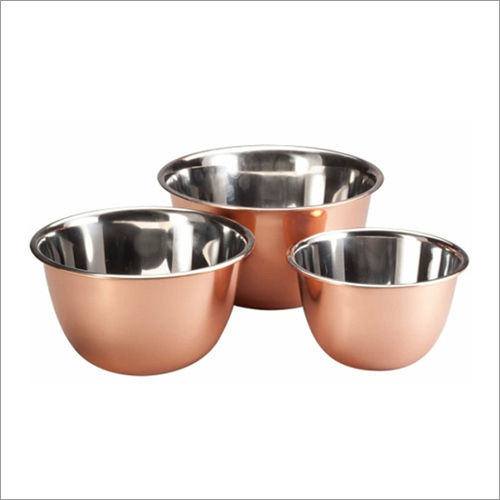 Metal Copper Bowl Set